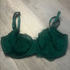 Victoria's Secret Deep Green Lace Bra